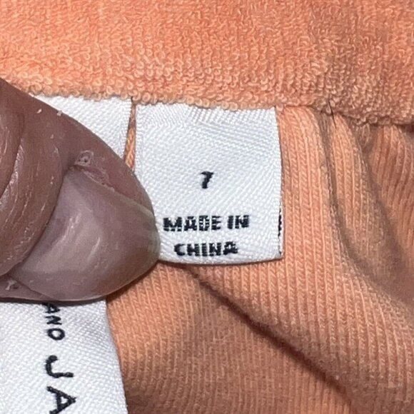 JANIE AND JACK TERRY‎ SWIM COVERUP CORAL ORANGE GIRLS SIZE 7 DRESS RUFFLE BEACH - Picture 8 of 11